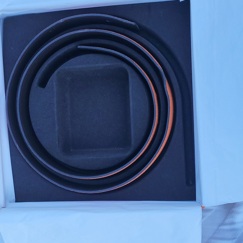 Hermes authentic belt women orange 🍊 /brown 🟤 size 80 - Picture 6 of 8
